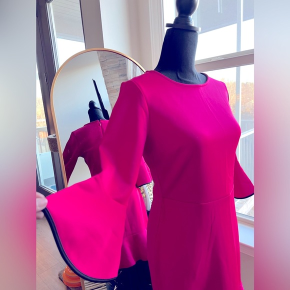 NYandCo pink dress with statement bell sleeves
Size: Small - Picture 2 of 2